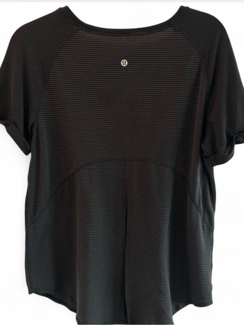 lululemon athletica Black Short-Sleeve Textured Tee